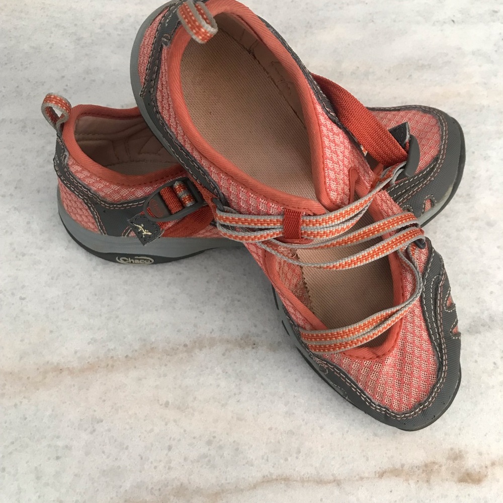 Chaco" Adjustable Mary Jane Strappy Flat Outdoor-Shoes